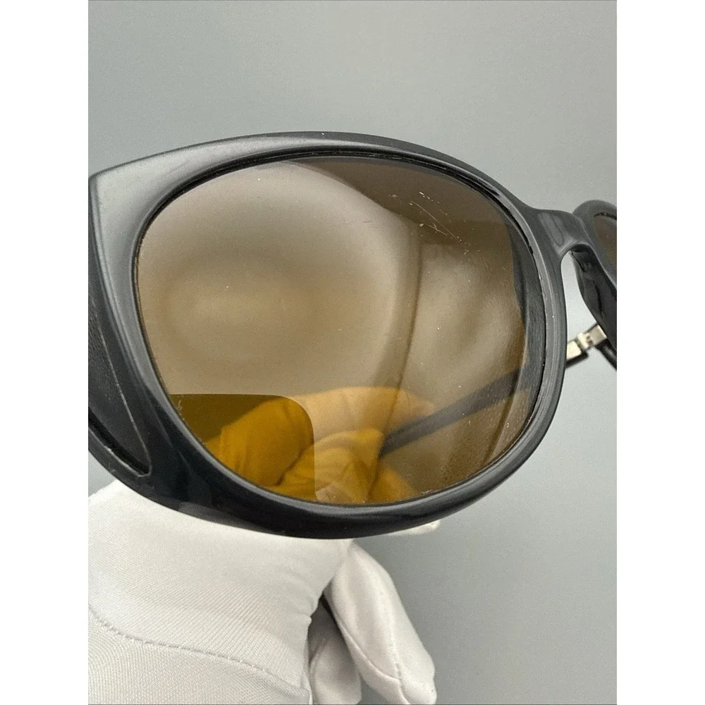 Vintage BOLLE ACRYLEX Sunglasses FRANCE BLACK Wrap CatEye Unisex RARE🔥Polarized
